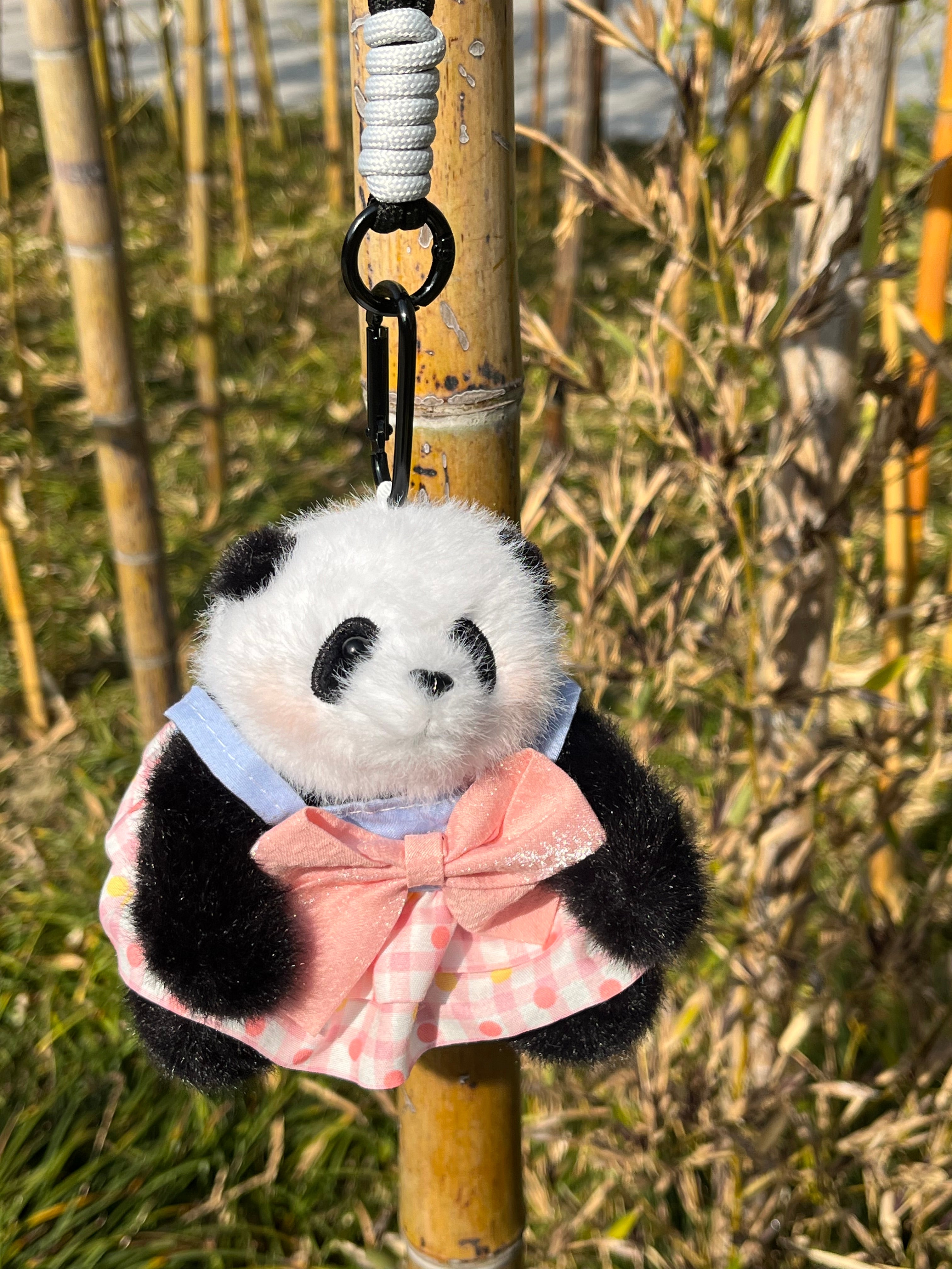 Powder blusher panda huahua pendant