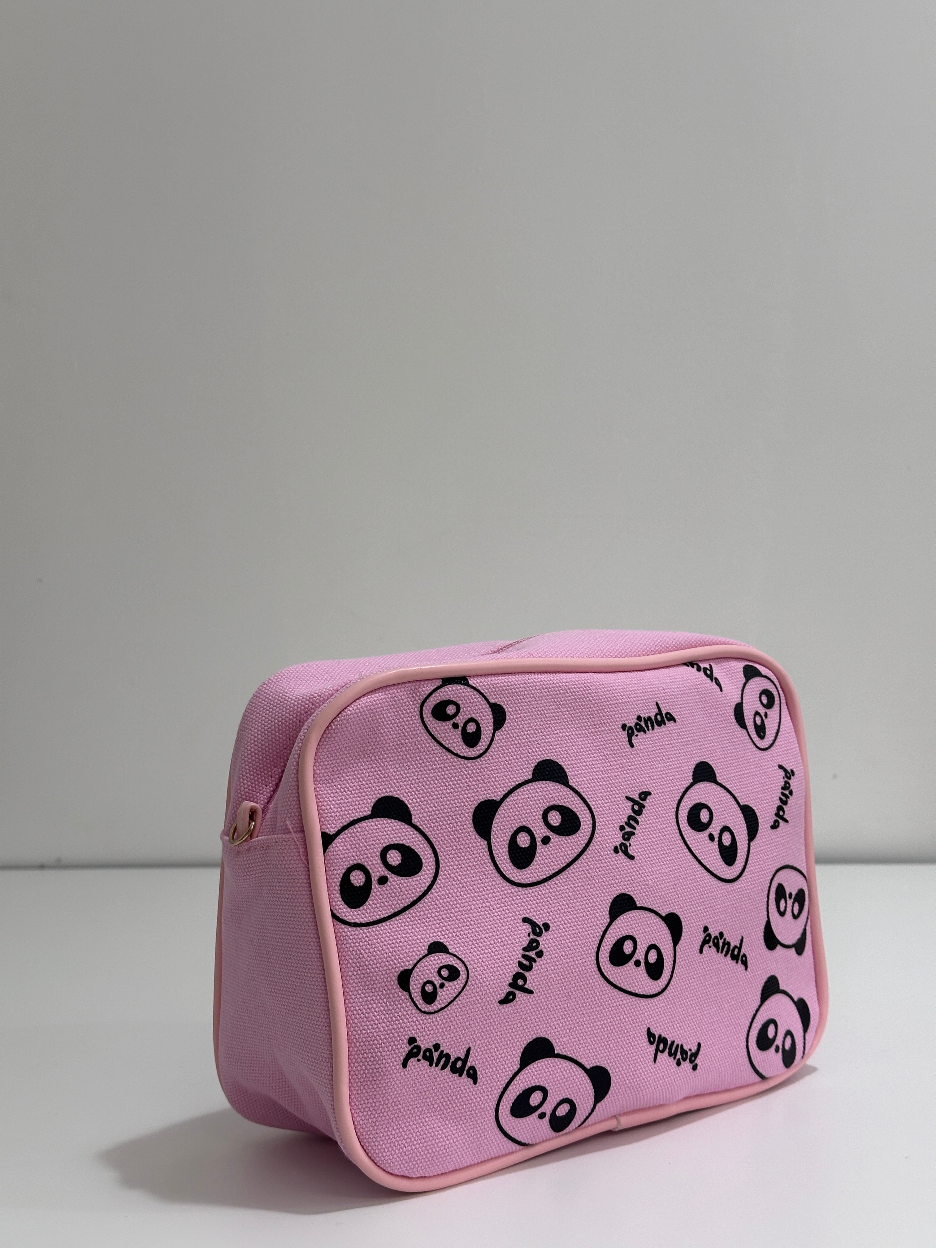 Pink makeup bag