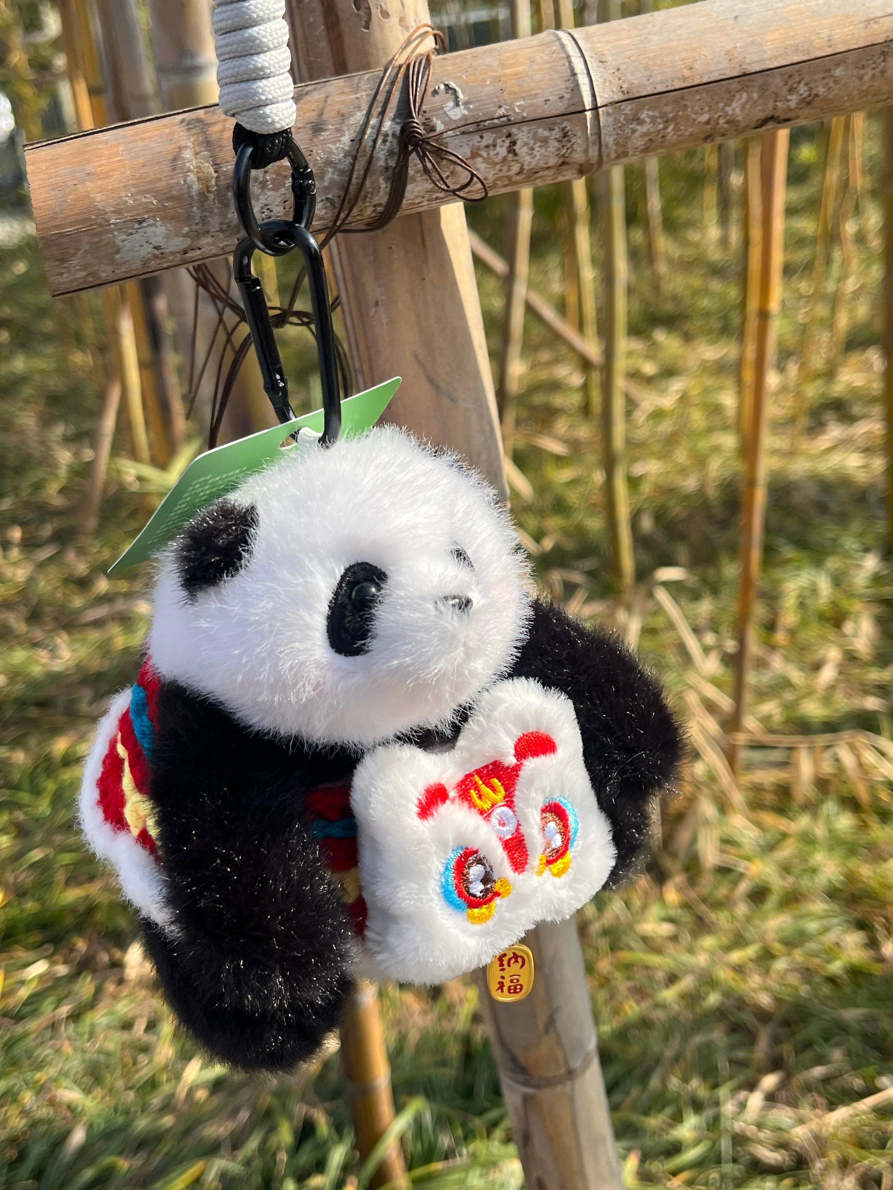 Powder blusher panda huahua pendant