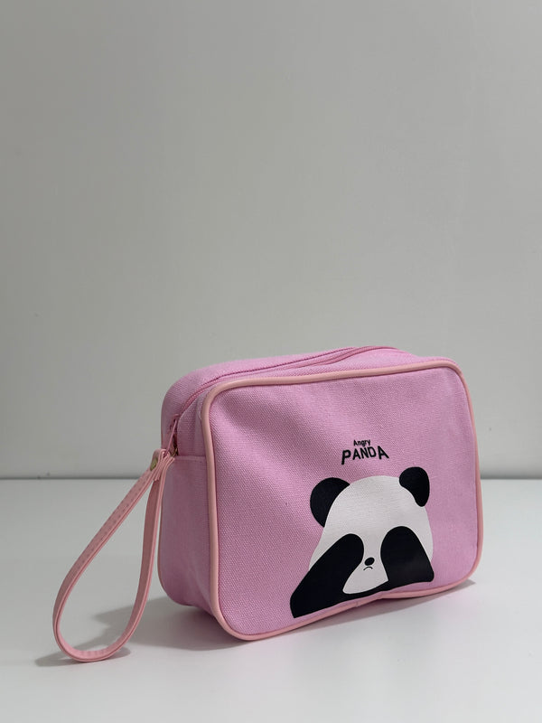 Pink makeup bag