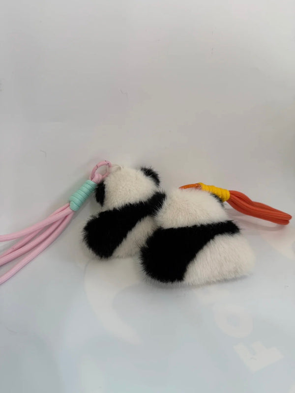 Bean bag panda pendant