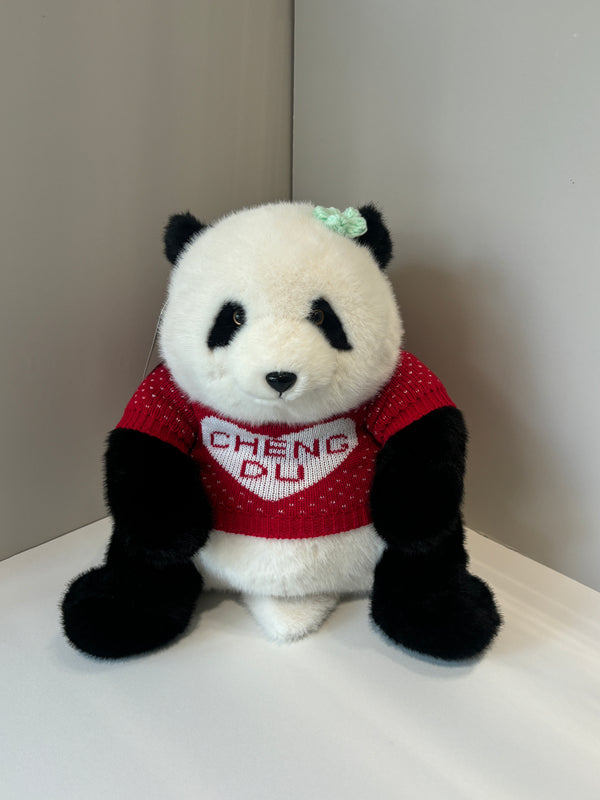 Panda huahua Wearing Chengdu Sweater(small)