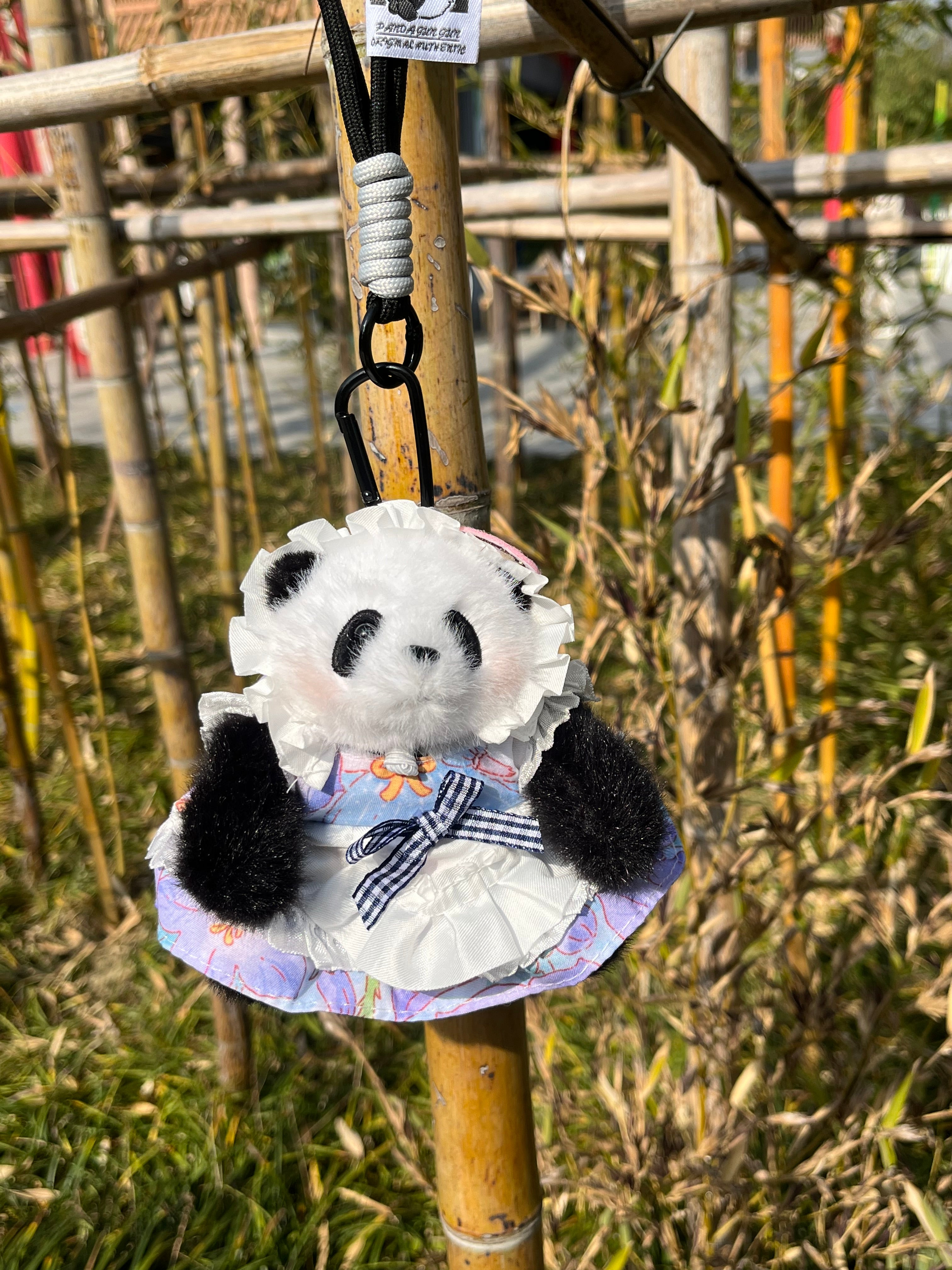 Powder blusher panda huahua pendant