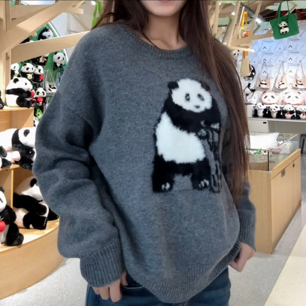 Panda sweater T-shirt(100%wool)