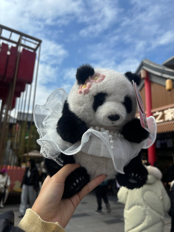 Wedding dress group panda dolls