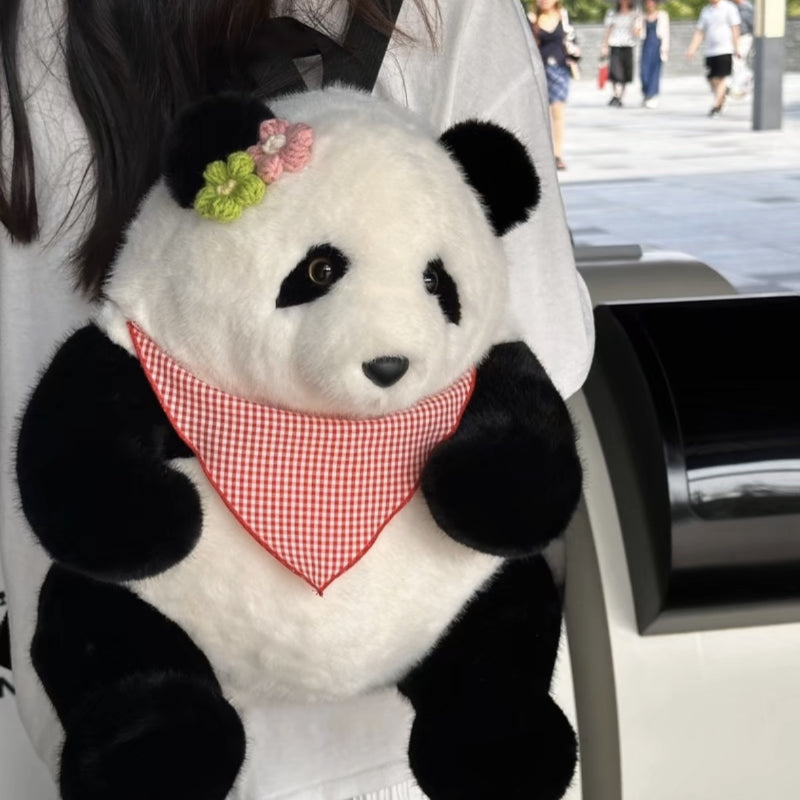 Realistic Panda Huahua Backpack