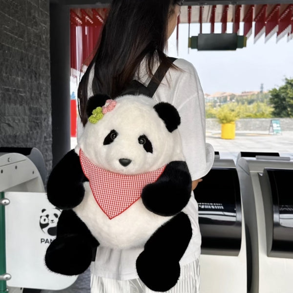 Realistic Panda Huahua Backpack